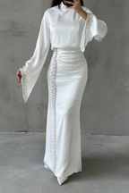 Jamila Modest evening dress- White