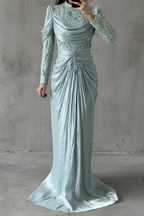 Jumeirah Modest Evening dress- Mint Green