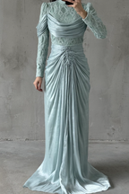 Jumeirah Modest Evening dress- Mint Green