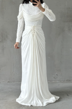 Jumeirah Modest Evening dress- White