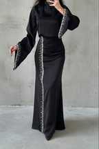 Jamila Modest evening dress- Black